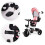 Poussette tricycle 360* siège pivotant Rose 6