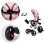 Poussette tricycle 360* siège pivotant Rose 5