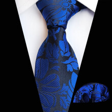 Men's Floral Paisley Tie and Pocket Square Set