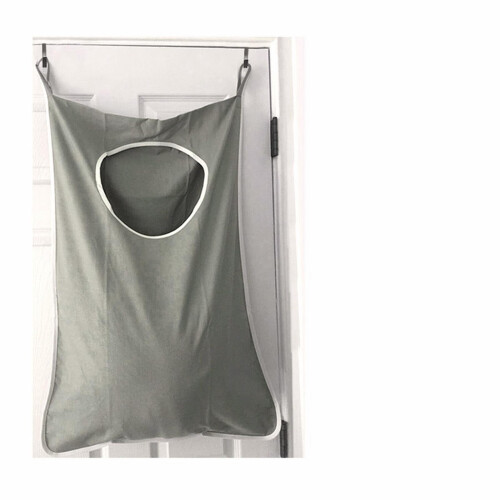 Laundry Basket Gray Hanging Dirty Clothes Storage Bag 2