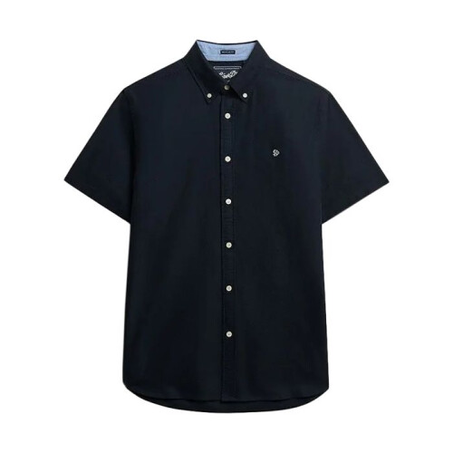 Superdry Chemise à Manches Courtes Superdry Oxford Preppy - Marine Eclipse