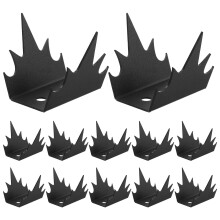 Black Anti-Climb Fence Spikes Carbon Steel 1 Set