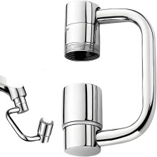 Faucet Extension U-Shaped Stainless Steel 1440 Rotatable