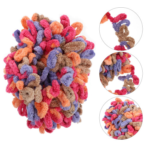 Woolen Yarn for DIY Soft Durable Polyester 1 Roll 2