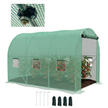 Sprinkler System Polytunnel Greenhouse, 3 x 2m, Green