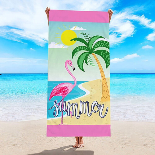Beach Towel Microfiber Quick-Drying Double-Sided Velvet