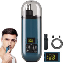 Nose and Ear Hair Trimmer USB Rechargeable IPX7 Waterproof