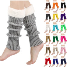 Women's Ribbed Knit Leg Warmers 1 Pair