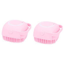 Dynore Silicone Massage Bath Brush Hair Scalp & Bathing Brush For Cleaning Body Scrubber Cleaner & Massager For Shampoo Soap Dispenser Bathing Tool