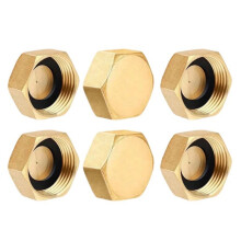 Copper Threaded Pipe Cap 1/2 Inch Brass Corrosion-Resistant