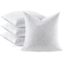 Throw Pillow Inserts Set of 4 Soft Fluffy 22 x 22 Inches