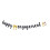 Engagement Banner Black Glitter Pre-Strung 1