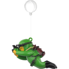 Floating Fish Tank Decorations Diver Design Dark Green