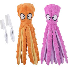 Octopus Dog Toy Squeaky Chew 2pcs Bite-Resistant