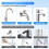 Faucet Extension U-Shaped Stainless Steel 1440 Rotatable 6