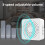Wireless Doorbell USB Powered 4.33x3.43 in 150m Range 38 7