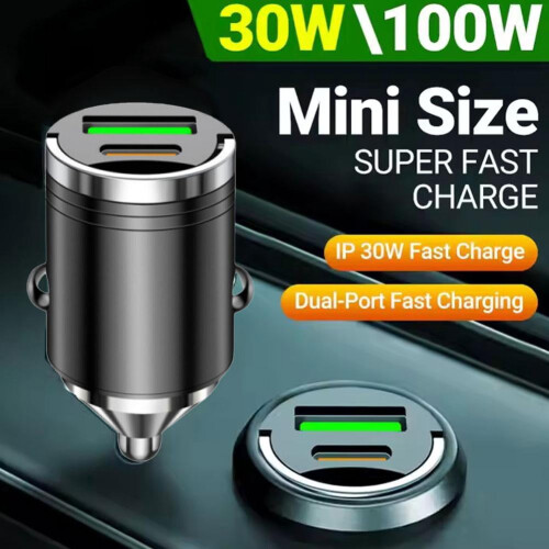 USB-C Car Charger PD QC 100W Fast Charging 2
