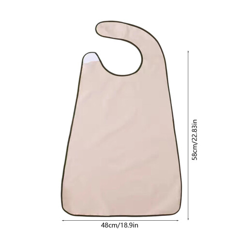 Adult Washable Bib Soft Cotton Adjustable Large Waterproof 2