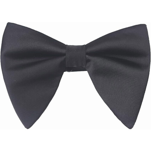 Men's Pre-Tied Satin Bow Tie Solid Formal Adjustable Tuxedo