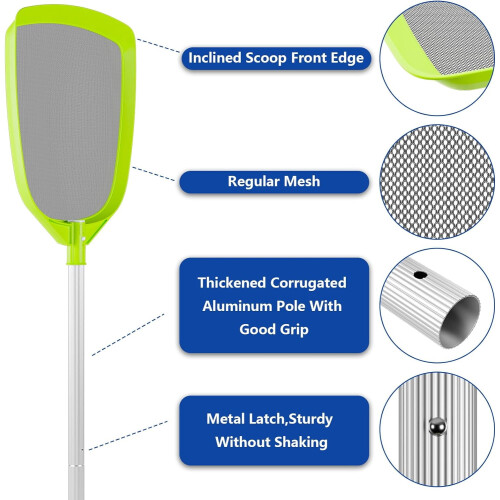 Pool Skimmer Net Rake 72 inch for Inground Above Ground 1
