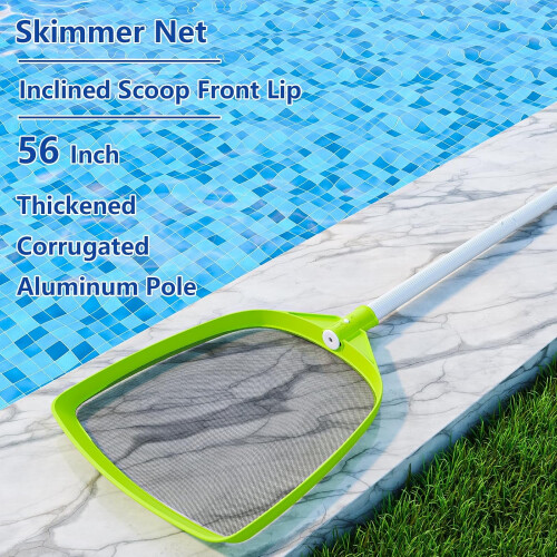 Pool Skimmer Net Rake 72 inch for Inground Above Ground 2