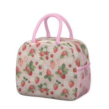Strawberry Lunch Bag Women Leakproof Reusable Cooler Tote
