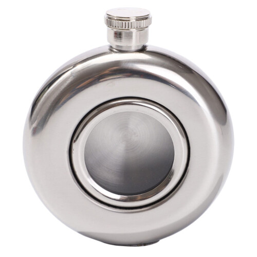 Flask for Liquor Bottles Round Glass Container 500ml