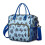 Insulated Lunch Bag Dual Compartment Starfish Design 1