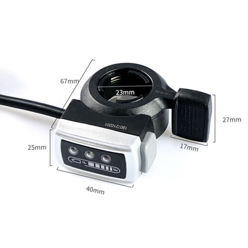Ebike Thumb Throttle Long Wire Adjustable Power Speed 2