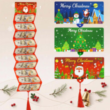 Christmas Cash Gift Envelopes 10-Slot Money Holder