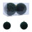 Green Flocked Christmas Balls 10 cm 2 pcs 1
