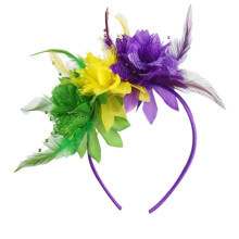 Flower Hairband for Women Girls Mardi Gras Festival