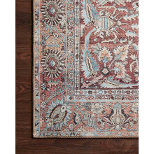 Loloi II Wynter Oriental Area Rug Tomato Teal 2 ft x 5 ft