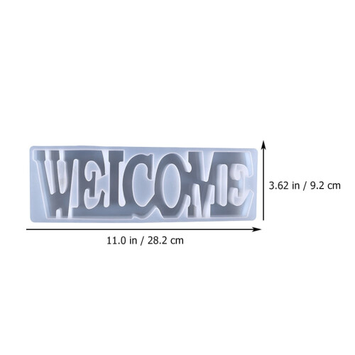 Silicone Welcome Word Molds for Epoxy Resin Crafting 1 Set 1