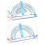 Protractor with Adjustable Circle and Angle Ruler 6
