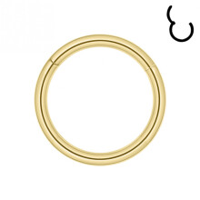Stainless Steel Septum Hoop Ring Gold 18g 7mm