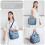 Insulated Lunch Bag Dual Compartment Starfish Design 6