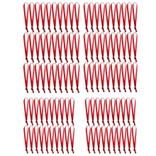 Velvet Christmas Ornament Ribbon Hangers Red 100 Pcs 4.9