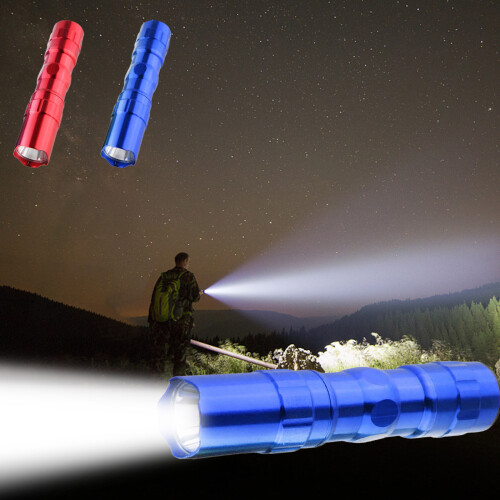 Mini LED Flashlight 4 Inch Zoomable AA Battery Tactical 2