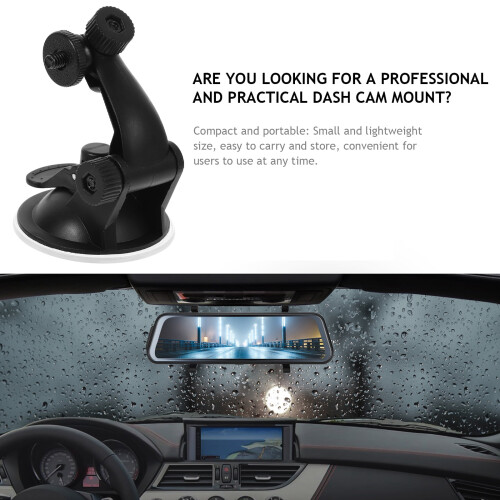 Car Suction Cup Mount for Phone and Dash Camera 1