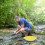Handheld Mesh Pan for Gold Sifting with Yellow Non-Slip 7