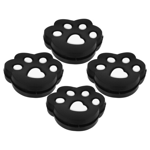 Black Tennis Racket Vibration Dampeners 4-Pack 2
