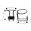 Supvox cup holders metal black 2 pcs 7