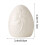 Karymi Easter Ceramic Egg Ornament Pink White 4.3x3.6 in 3