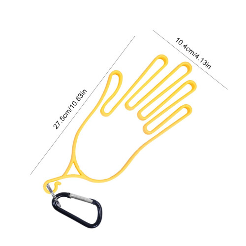 Golf Gloves Support Holder with Carabiner Portable Frame 1