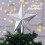 Christmas Tree Topper Glittering Star 8 Inch Silver 1