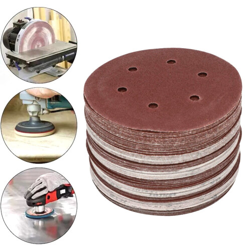Sandpaper Disc 225mm 6-Hole 40-2000 Grit 1