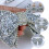 Silver Resin Rhinestone Bowknot Shoe Charms 2 pcs 5