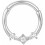 CZ Nose Hoop Ring 20G Hinged Clicker Segment 5