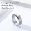 Silver Hexagon Spinner Ring for Men 8MM 2